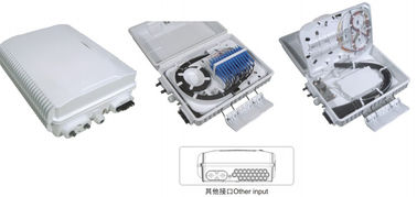 Chine Boîte de distribution de fibre optique GFS-24E, 24PCS SC/3X1 : 8PLC, 340*250*110mm, mur/poteau-a monté, IP65, soutient non coupé fournisseur
