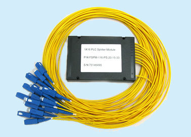 Chine Diviseur de fibre optique 1*16 de PLC pour les coupleurs à fibres optiques de division de réseau de topologie d'ODN fournisseur