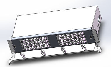 Chine Type optique 19&quot; de tiroir de boîte d'arrêt de fibre de 96 noyaux Subrack chargé avec les adaptateurs duplex de LC fournisseur